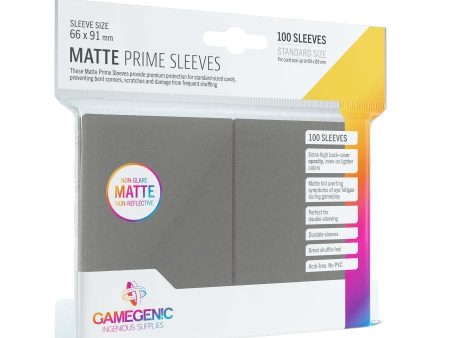 GAMEGENIC: MATTE Prime Sleeves: Gray Discount