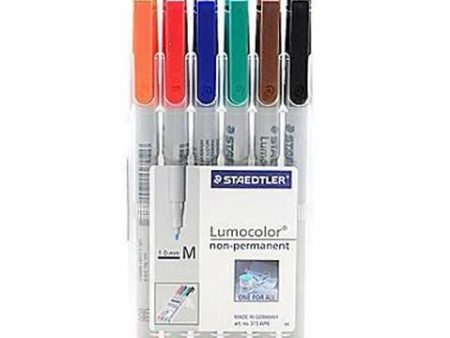 Water Soluble 6-Pack Markers Medium-Tip Sale