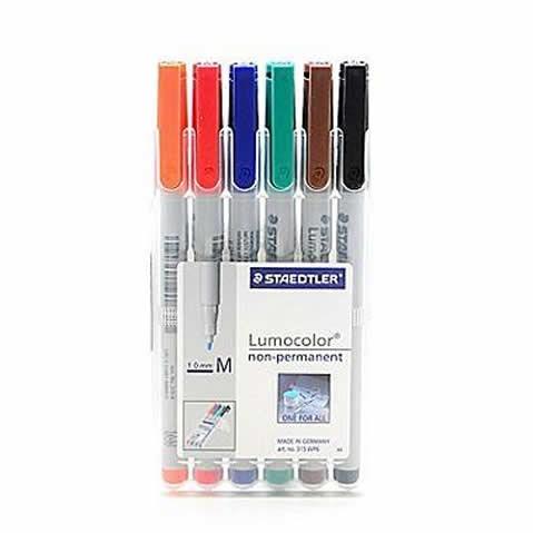 Water Soluble 6-Pack Markers Medium-Tip Sale