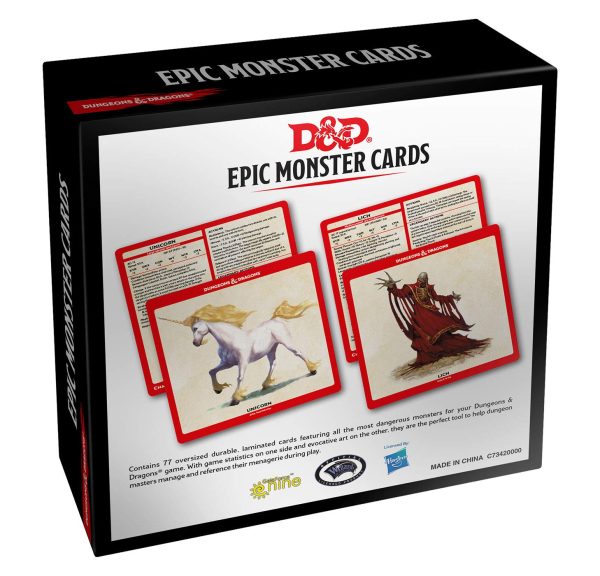 Dungeons and Dragons RPG: Epic Monster Cards Online now