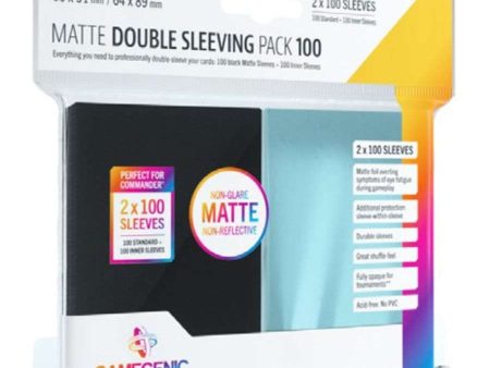 GAMEGENIC: MATTE DOUBLE SLEEVING PACK (100CT) Online now