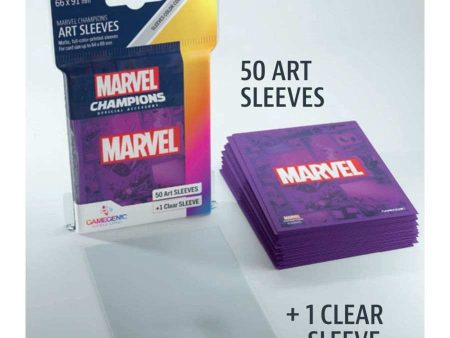 GAMEGENIC: MARVEL CHAMPIONS ART SLEEVES: MARVEL PURPLE (51CT) on Sale