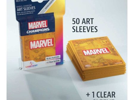 GAMEGENIC: MARVEL CHAMPIONS ART SLEEVES: MARVEL ORANGE (51CT) For Discount