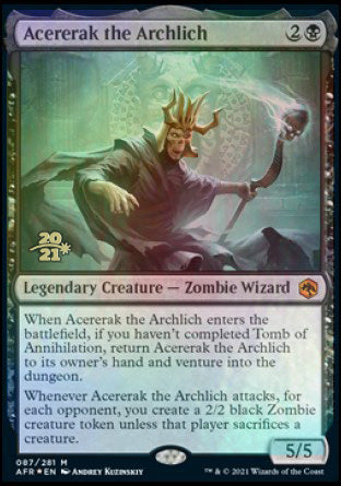 Acererak the Archlich [Dungeons & Dragons: Adventures in the Forgotten Realms Prerelease Promos] For Cheap