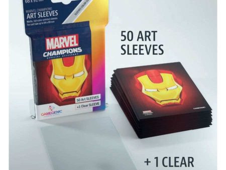 GAMEGENIC: MARVEL CHAMPIONS ART SLEEVES: IRON MAN (51CT) Sale