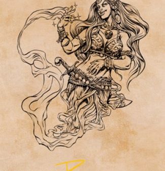 Djinni Windseer (Showcase) Art Card (Gold-Stamped Signature) [Dungeons & Dragons: Adventures in the Forgotten Realms Art Series] Fashion