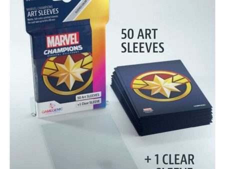 GAMEGENIC: MARVEL CHAMPIONS ART SLEEVES: CAPTAIN MARVEL (51CT) For Cheap