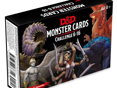 Dungeons & Dragons Monster Cards Challenge 6-16 For Discount