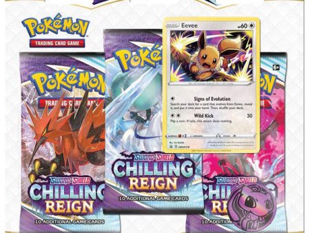 Pokemon: Sword & Shield - Chilling Reign Three-Booster Blister For Cheap