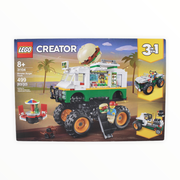 Certified Used Set 31104 Creator Monster Burger Truck For Cheap