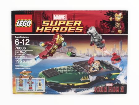 Certified Used Set 76006 Marvel Super Heroes Iron Man: Extremis Sea Port Battle Sale